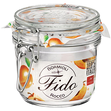 Pote Hermético Bormioli Rocco Fido Vidro 350ml 10x10x10cm Transparente